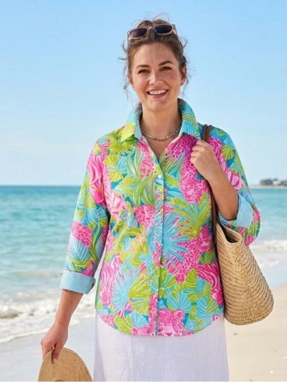 Lily Pulitzer Lovers Coral blouse